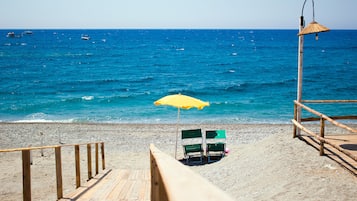 Privatstrand in der Nähe, Strandbar