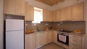 Villa, 2 Bedrooms, Sea View | Private kitchen - House Artemi with Amazing View (Mykonos)