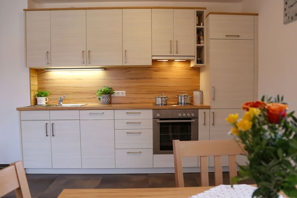 Kühlschrank, Ofen, Herdplatte, Geschirrspüler