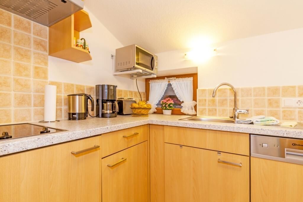 Kühlschrank, Mikrowelle, Herdplatte, Geschirrspüler