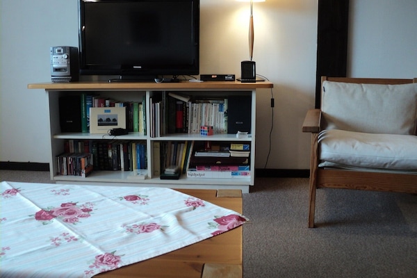 Ferienwohnung Teddy, 68 m², 1 Schlafzimmer, Balkon-Wohnzimmer