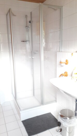 Badewanne, Haartrockner, Handtücher