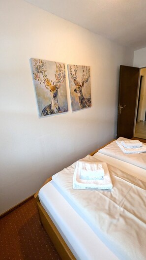 2 bedrooms, internet, bed sheets