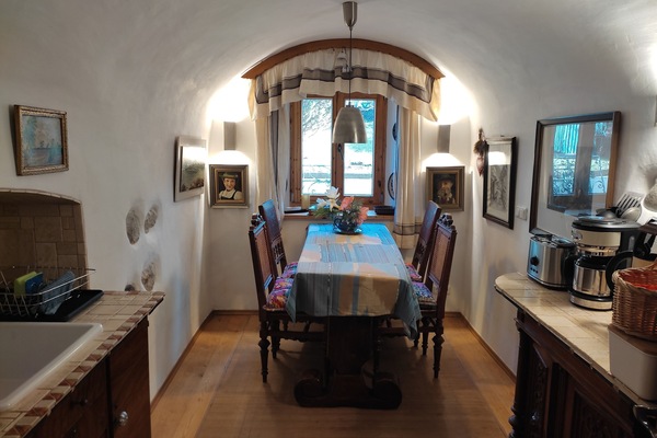 Ferienwohnung Edelweiß 64 m², 2 Schlafzimmer, Wohnküche, Bad/WC, WLAN-Gemütliche Wohnküche in der Ferienwohnung