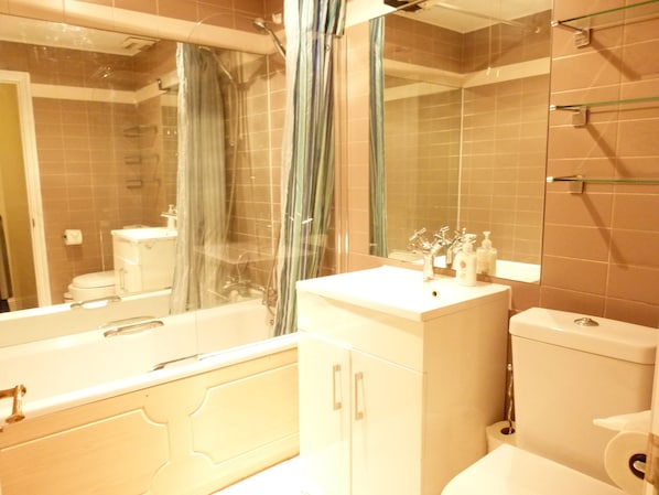 Apartment | Bathroom | Combined shower/tub, hair dryer