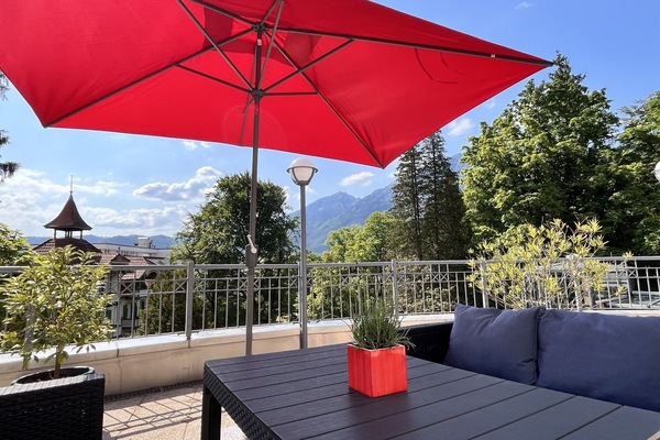 Tivoli Apartments (DE Bad Reichenhall) - Luderschmidt Sophie, Ullmann Tobias - 505710-Terrasse mit Bergblick