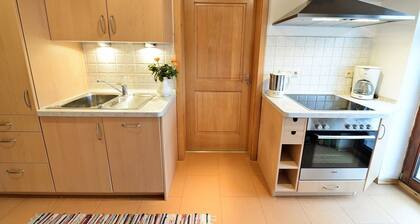 Ferienwohnung 1 im Obergeschoss, 65 qm, für 2 bis 4 Personen, 2 sep. Schlafzimmer und Balkon