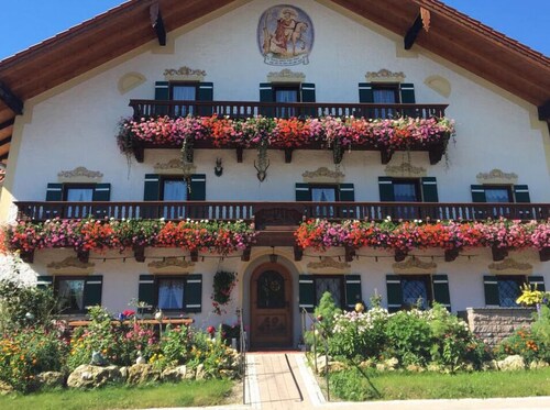 Ferienwohnung Bergblick 55 qm, 2 Schlafzimmer, Küche, Balkon, TV, 4 Pers.