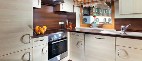 Fridge, oven, stovetop, dishwasher