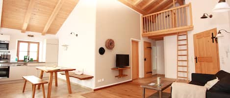 Télévision, lecteur de DVD, table de tennis de table