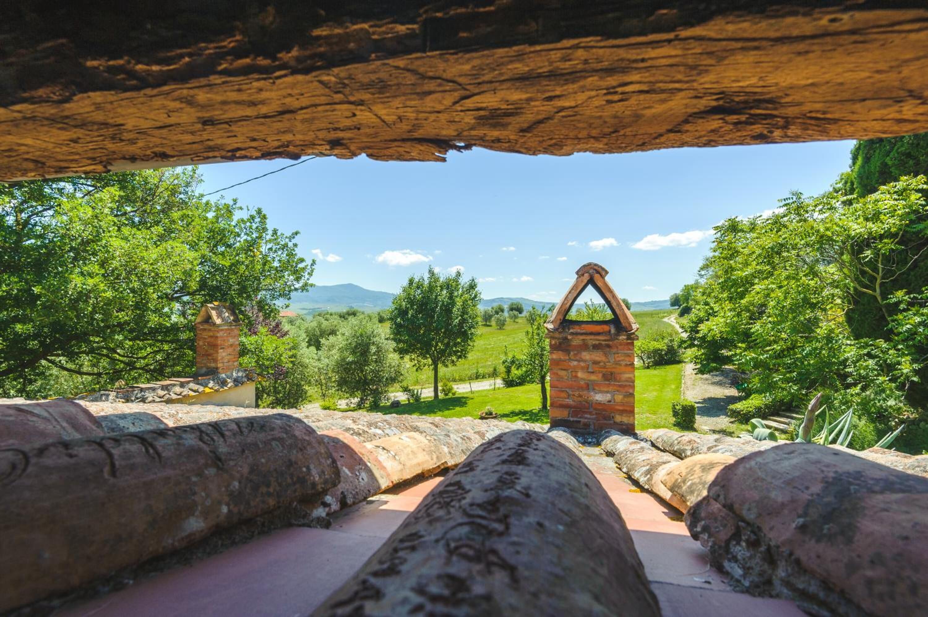 Blick von der Unterkunft