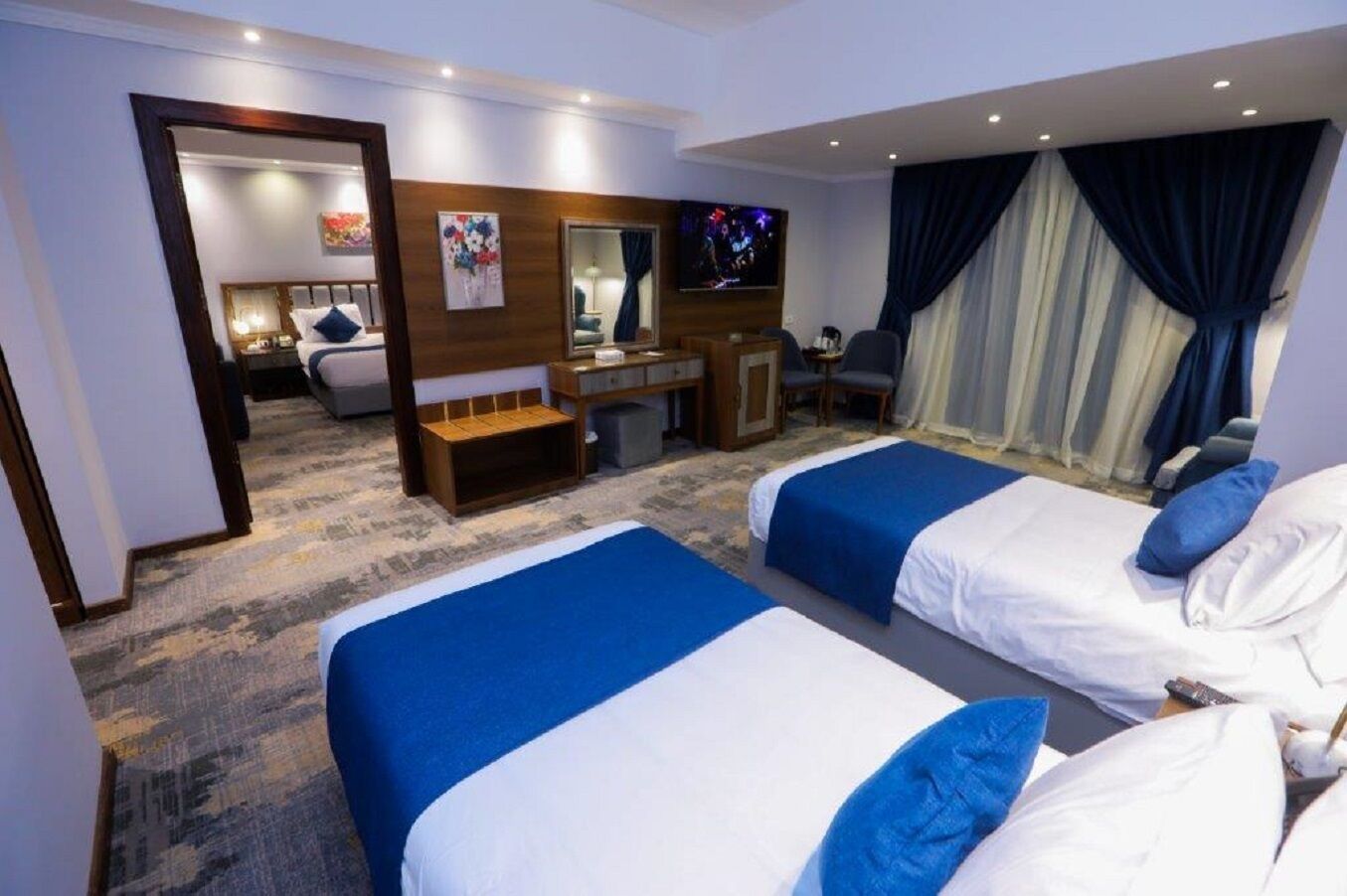 普通套房, 多張床, 冰箱 | 迷你吧、筆電工作空間、免費無線上網、床單