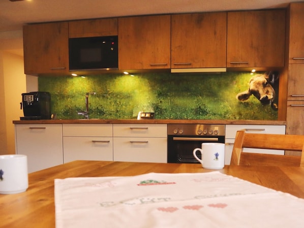 KĂŒhlschrank, Mikrowelle, Ofen, Herdplatte