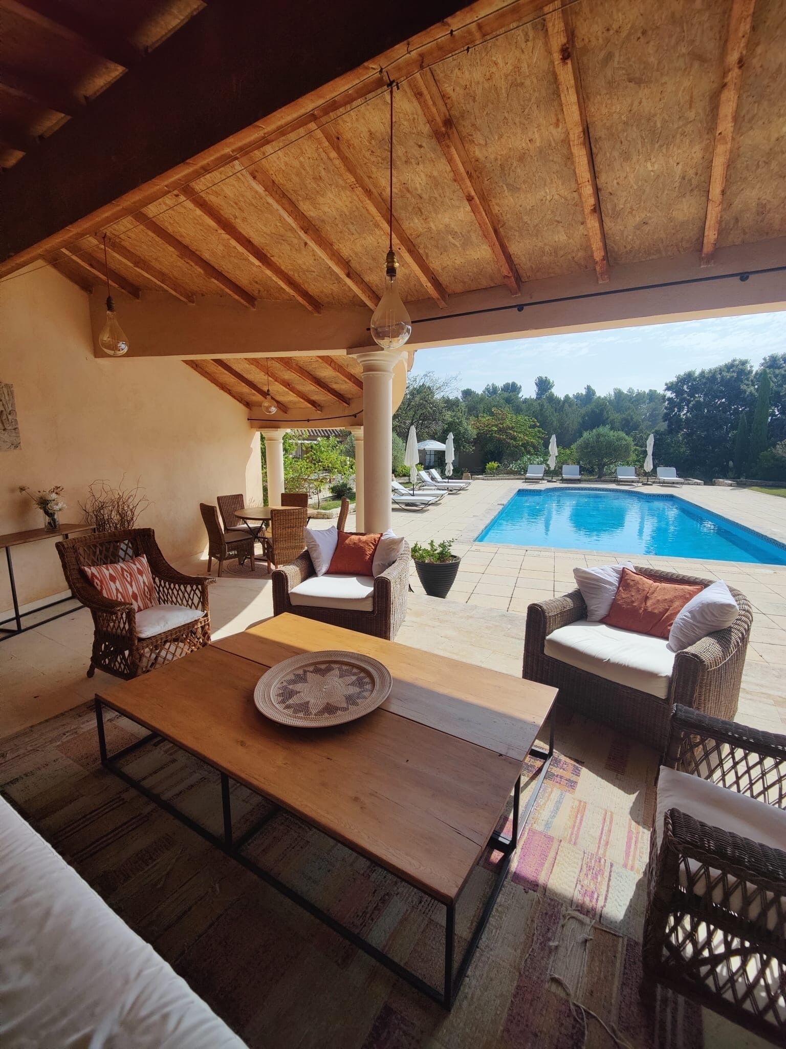 Piscine extérieure, piscine chauffée