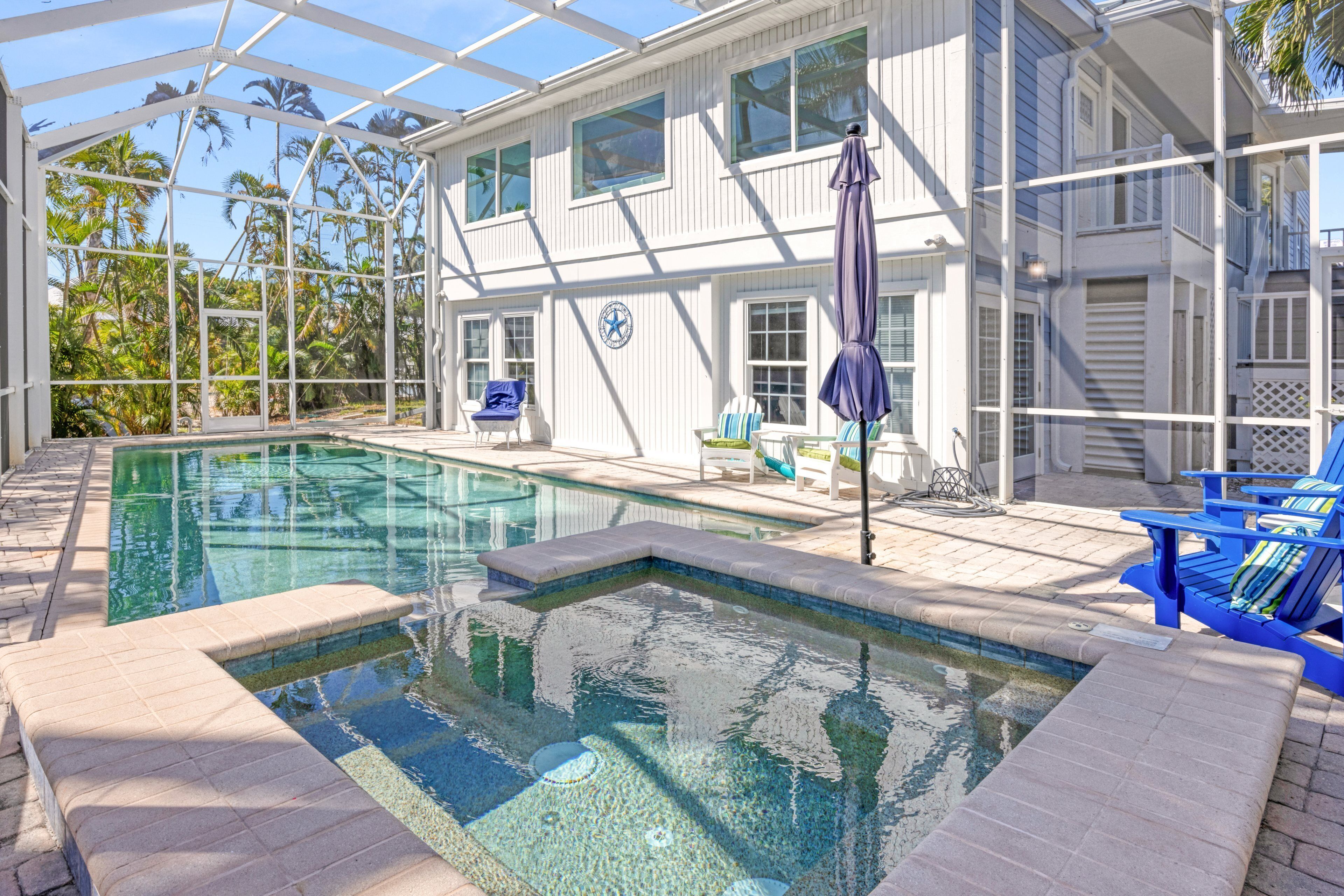 A heated pool