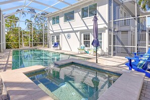 A heated pool