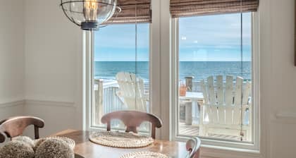 C-Maid: 4 Br / 3 Ba Oceanfront Topsail Beach, vuodepaikkoja 8