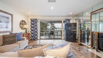 Smart TV, fireplace, DVD player, table tennis