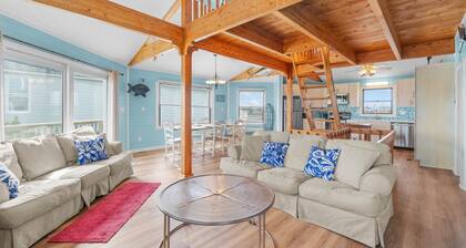 Elegante estilo costero! Oceanfront & Dog-Friendly, vistas sin fin, a pie de la playa