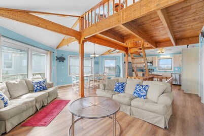 Oceanfront Dog Friendly Home w/ Shuffleboard, Smart TV, and Direct Beach Access
