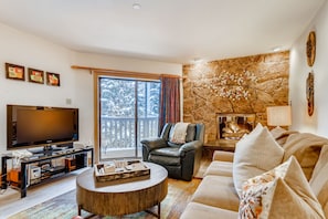 TV, fireplace, DVD player