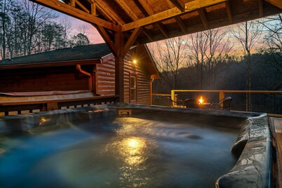 Pool table, Fire pit, Massage Chairs & Hot Tub