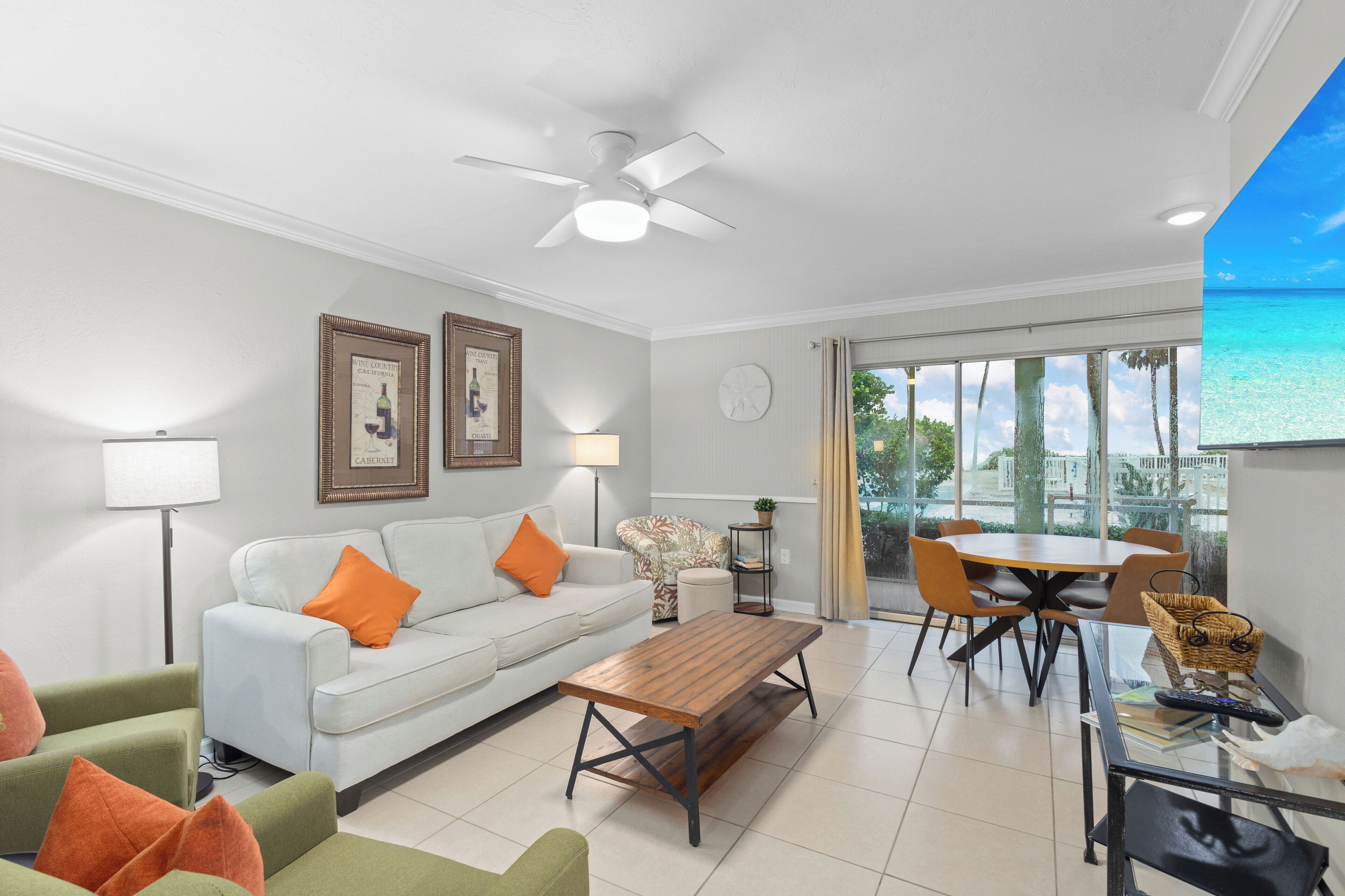 TV, DVD player, stereo, offices