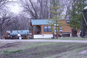 Exterior - This cabin for adults with a sense of adventure . Romantic setting for adults !  (Logansport)