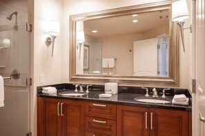 Bathtub, hair dryer, towels