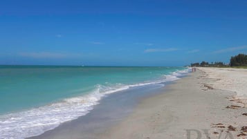 En la playa