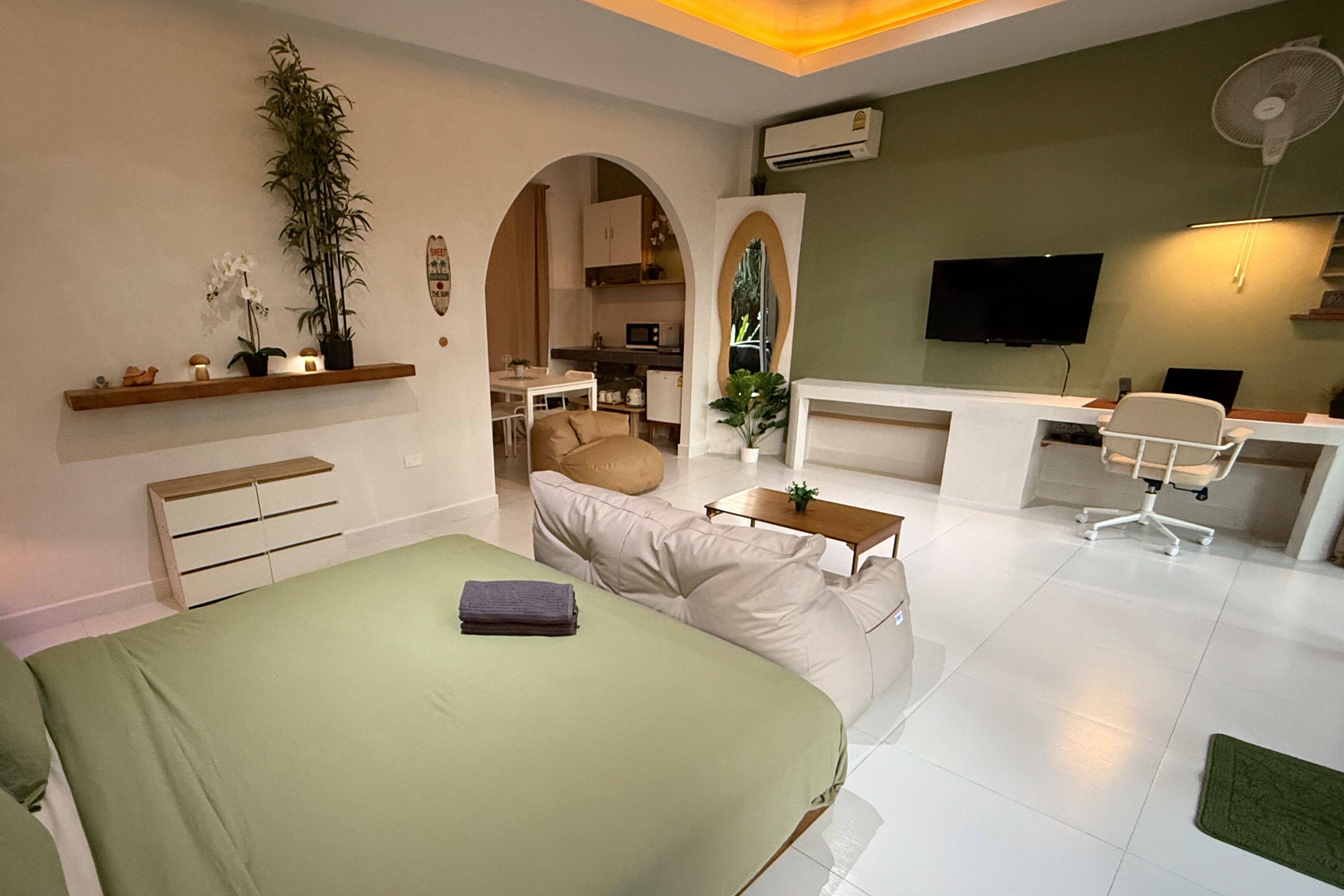 Superior Bungalow - Large Garden View (Ensuite) | ห้องเก็บเสียง, Wi-Fi ฟรี, ผ้าปูที่นอน
