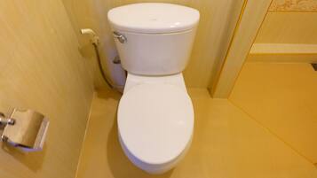 Douche, articles de toilette gratuits, serviettes fournies