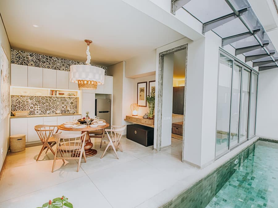 Vila lua de mel, 1 cama King, vista para a piscina | Vista do quarto