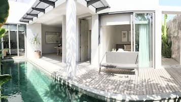 Luxury Villa, 2 Bedrooms, Pool View | Terrace/patio