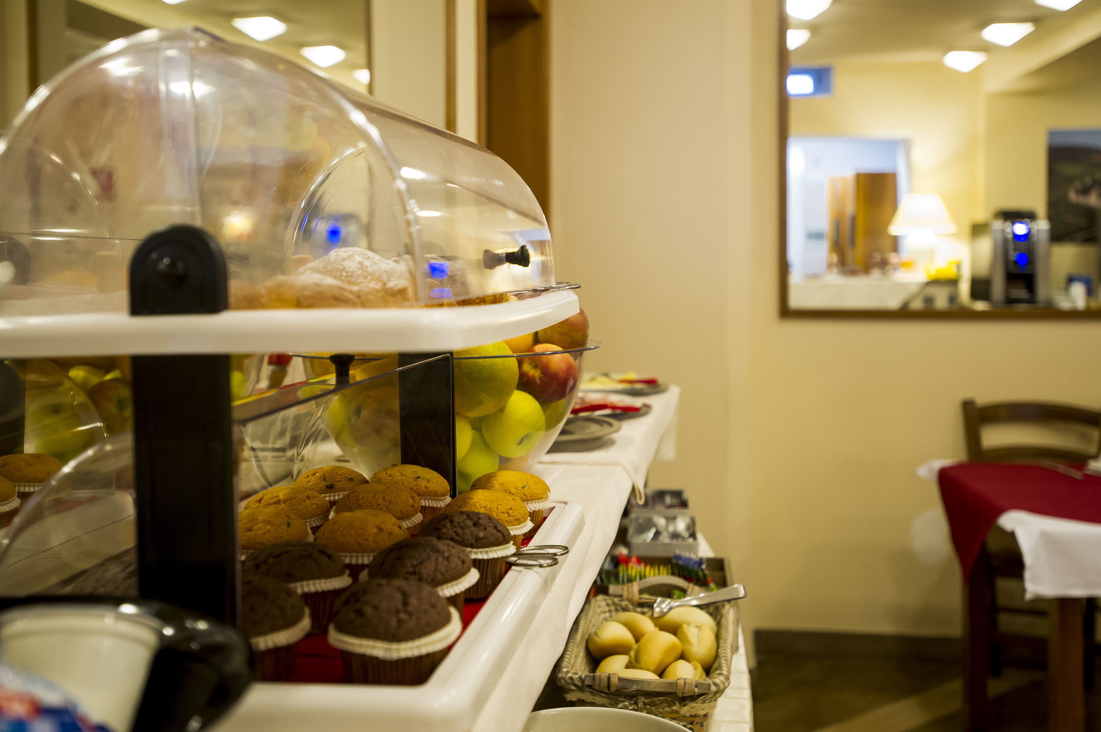 Daily buffet breakfast (EUR 7 per person)