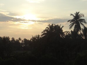 Blick von der Unterkunft