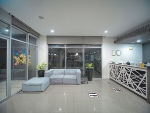 Sitteområde i lobbyen