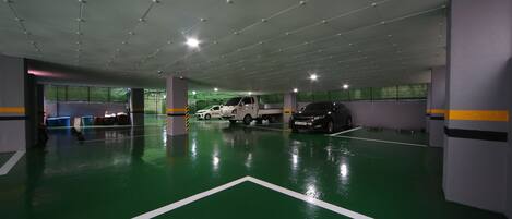 Free self parking, free valet parking