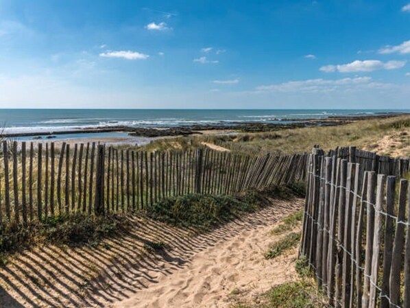 Enjoy a serene beach experience with access to the coast.