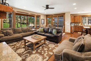 Smart TV, fireplace, Netflix, DVD player