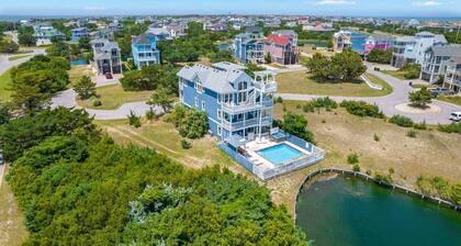 Soundside Dog Friendly w/ Pool, Hot Tub, Community Pool and Tennis/Pickleball