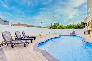 屋外プール、温水プール