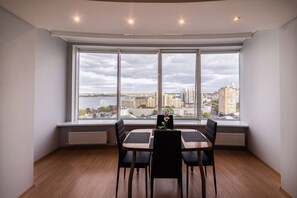 Panoramic Apartment, 1 Queen Bed with Sofa bed, Balcony, River View | View from room