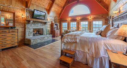 3BR / 3. 5BA Yksityinen Luxury, Forever Näkymät, Hot Tub, kokit Keittiö, Mountain Top Lodge Valle Crucis