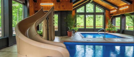 Indoor pool, a heated pool