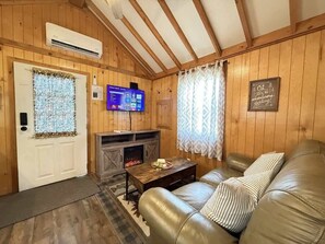 Smart TV, fireplace, DVD player, offices