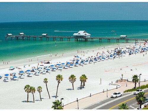 Stunning Luxury "SEA SALT CONDO" mins to Clearwater Beach w/Salt Wtr Pool, Gym