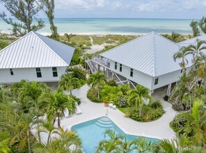 A heated pool - A Serene Gulf-Front Escape with Private Pool and Guest House (Captiva)