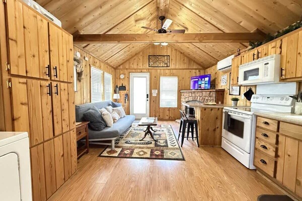 Perfect cabin for a couple or small family getaway.