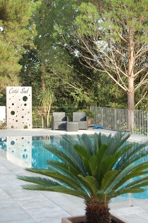 A heated pool